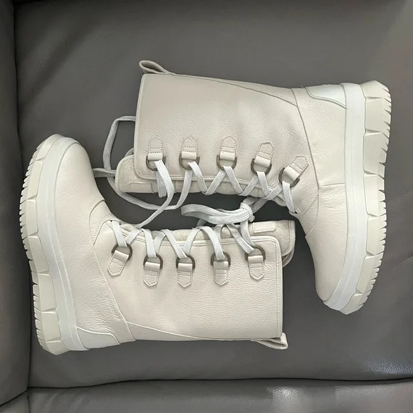 New Sperry Kittery Winter White/Ivory waterproof leather boots Size 8.5 - Picture 9 of 10